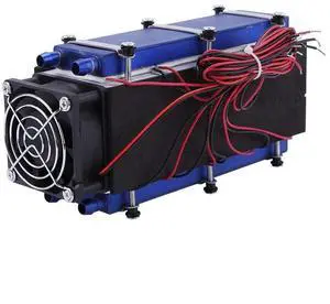 Thermoelectric Peltier Cooler, DC 12V 576W 8 Chip TEC1-12706 DIY Thermoelectric Cooler Refrigeration Cooling Fan System Heatsink Kit, Low Noise Air Cooling Device for Pet Bed, Test Bench, etc