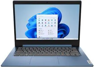 Lenovo IdeaPad 1 Laptop, 14.0" HD Display, Intel Celeron N4020, 4GB RAM, 64GB Storage, Intel UHD Graphics 600, Windows 11 in S Mode, Ice Blue