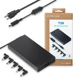 Innergie T28 280W Universal Gaming Laptop Charger 19.5V 14.36A Power Adapter for Acer, ASUS ROG, Dell, Alienware, HP, Lenovo, MSI, 100-240V AC Input, Delta Electronics