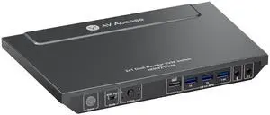 AV Access KVM Switch 2 Monitors 2 Computers, 4 USB, EDID, Fast Hotkey Switch, 4K@60Hz HDMI Dual Monitor Display 1 or 2 PCs Simultaneously,2 Desktops for Dell Lenovo HP Share One Set of Keyboard Mouse