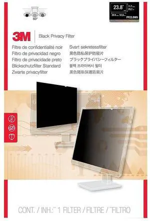 3M(tm) Privacy Filter for 23.8in Monitor, 16:9, PF238W9B