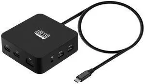 Adesso USB C Docking Station Multiport Adapter Type C Hub 2 HDMI Support 4K, VGA, RJ45 Ethernet Port, 65W PD Charging, 2*USB, SD/TF Card Reader, 3.5mm Audio Jack (TAA Compliant)
