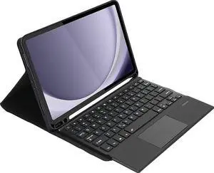 SaharaCase ProTouch Keyboard Folio Case with TrackPad for Samsung Galaxy Tab A9+ - Integrated Kickstand, Built-in Track Pad, Removable Backlit Keyboard - Black