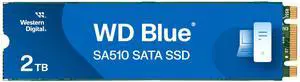 Western Digital 2TB WD Blue SA510 SATA Internal Solid State Drive SSD - SATA III 6 Gb/s, M.2 2280, Up to 560 MB/s - WDS200T3B0B