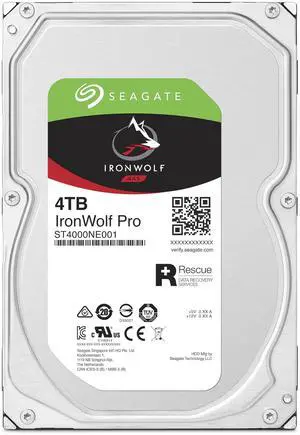 Seagate IronWolf Pro ST4000NE001 4 TB Hard Drive - 3.5" Internal - SATA (SATA/600)