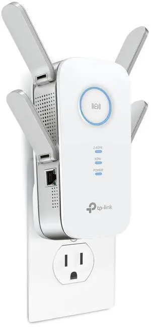 TP-Link AC2600 WiFi Extender(RE650), Up to 2600Mbps, Dual Band WiFi Range Extender, Gigabit port, Internet Booster, Repeater, Access Point,4x4 MU-MIMO