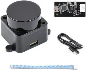 waveshare D500 Developer Kit, DTOF Laser Ranging Sensor, 360deg Omni-Directional Lidar, UART Bus