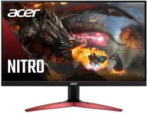 Acer Nitro KG241Y Sbiip 23.8" Full HD (1920 x 1080) VA Gaming Monitor | AMD FreeSync Premium Technology | 165Hz Refresh Rate | 1ms (VRB) | ZeroFrame Design | 1 x Display Port 1.2 & 2 x HDMI 2.0,Black