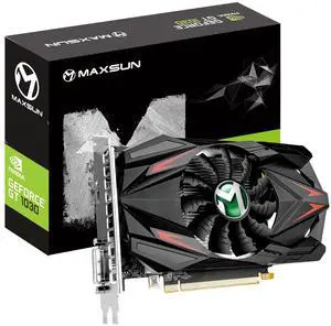 maxsun GEFORCE GT 1030 2GB GDDR5 Video Graphics Card GPU mini ITX Design, New Architecture & Fast Performance Than 2GD4, HDMI, DVI-D, Single Fan Cooling System