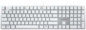 Cherry KC 200 MX Mechanical Office Keyboard with New MX2A switches. Modern Design with Metal Plate Frame (White W/MX2A Brown Switch)