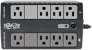 Tripp Lite INTERNET550SER 550VA 300W UPS Desktop Battery Back Up Compact 120V DB9 RJ11 PC, 8 Outlets,Black