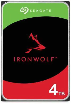 Seagate IronWolf ST4000VN006 4 TB Hard Drive - 3.5" Internal - SATA (SATA/600) - Conventional Magnetic Recording (CMR) Method
