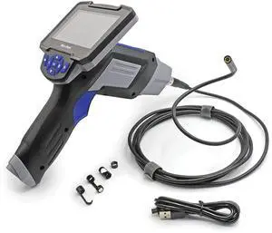 Micro-Mark FlexCam Endoscope - 10-Foot Ultra-Flexible Cable, High-Resolution Camera, USB Rechargeable, LED Lighting for Precision Inspection