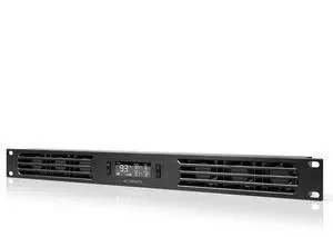 AC Infinity CLOUDPLATE T1-N, Rack Mount Fan Panel 1U, Intake Airflow, for Cooling AV, Home Theater, Network 19" Racks
