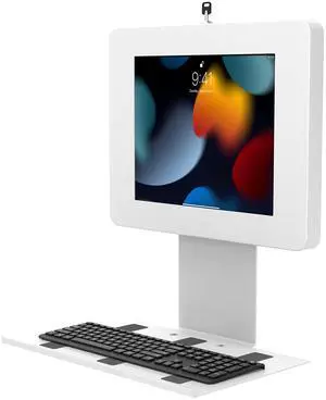 Keyboard Wall Mount - CTA Universal Security Enclosure Wall Mount W/Keyboard Tray for iPad 11 (A16) - Pro 11-inch M4 - Air 11-inch M3- iPad 10th Gen - Galaxy Tab & More Tablets