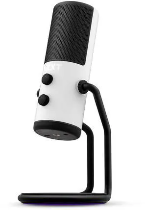 NZXT Capsule - AP-WUMIC-W1 - USB Cardioid Streaming, Gaming & Podcasting Microphone - Crystal Clear Voice Clarity - Built-in Shock Absorber - Easy Boom Arm Mounting - Twitch, Discord, YouTube - White