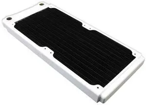 XSPC TX240 Ultra Thin Radiator, 120mm x 2, Dual Fan, White