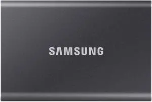 Samsung T7 Portable SSD - 1 TB - USB 3.2 Gen.2 External SSD Titanium Grey (MU-PC1T0T/WW)