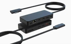 ONTEN Surface Docking Station, Microsoft Surface Dock. 12-in-1 Docking Station for Microsoft Surface Pro 9/8/X/7/6/5/4/3, Surface Laptop 5/4/3/2/1,Surface Laptop Go 3/2/1, Surface Book 3/2/1, Black