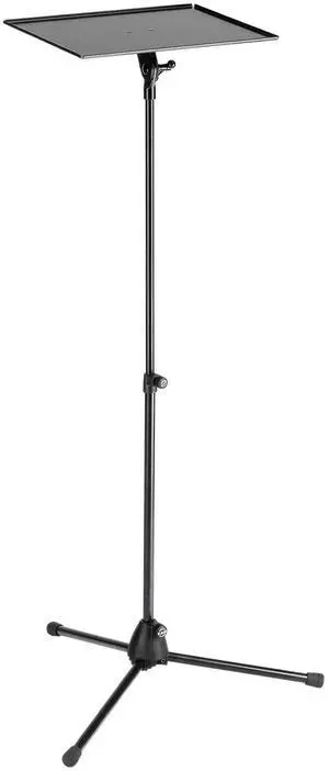 K&M Konig & Meyer 12155.000.55 Laptop Projector Stand |Stable 3-Legged Tripod Base | Adjustable Height/Tilt | Ergonomic | Folds Compact | Portable | German Made | Black