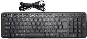 Contour Design Balance Keyboard - Wired, Ergonomic Design - Compact Size, Adjustable Tilt to Support Wrist Strain, Plug & Play PC/Mac - Black
