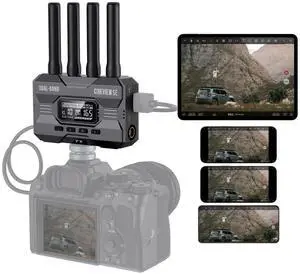 Accsoon CineView SE Wireless SDI HDMI Video Transmitter, Video Transmission Systems, 1080P60fps 1200ft Range 0.05 s Latency, Compatible with CineView 2 SDI/HE/Quad/Mobile Devices(Support Android/iOS)