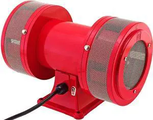 Vixen Horns Extra Loud Air Raid Siren - Industrial Alarm Heavy Duty Electric Motor 120V, Fire Tornado Siren Horn (Omnidirectional, 125 dB, Range 2600 ft)