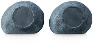 Emerson ERS-2000 Mini Pebbles Bluetooth Waterproof Rock Speakers with Built-in Rechargeable Batteries and Dual Pairing - Perfect for Outdoor Music, Garden, Patio, and Poolside Use