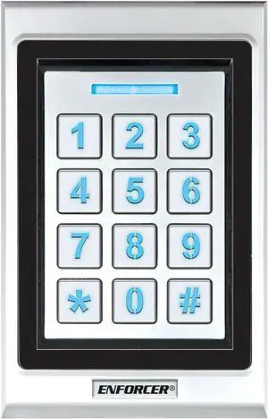 Seco-Larm SK-B141-PQ Bluetooth Access Controller, Single-Gang Keypad with Prox; App-Based Programming; Secure, Integrated Wireless Technology; 1000 Users; IP65 Weather Resistant