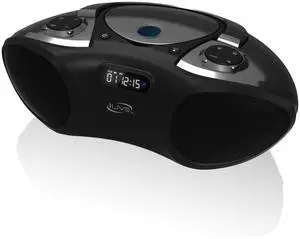 iLive iBC233B Boombox Bluetooth Speaker with CD Player and FM Radio (Black)