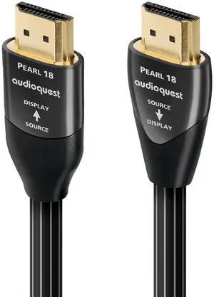 AudioQuest Pearl 18 2.0b HDMI Cable - 4K/8K Ultra HD, in-Wall Rated, High-Speed, 18Gbps, HDR, eARC - 12.5m