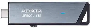 ADATA Elite UE800 1TB USB Type-C USB 3.2 Gen2 Flash Drive Portable SSD Up to 1000MB/s Read/Write (AELI-UE800-1T-CSG), Compatible with iPhone 15 Pro Series/Android/PlayStation 5