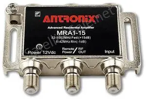 ANTRONIX Residential Amplifier MRA1-15/ACP with Power Adapter & Power INSERTER