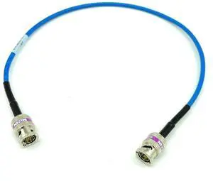 AV-Cables 12G 4K HD SDI BNC - BNC Cable Belden 4855R Mini RG59 (1.0ft, Blue)