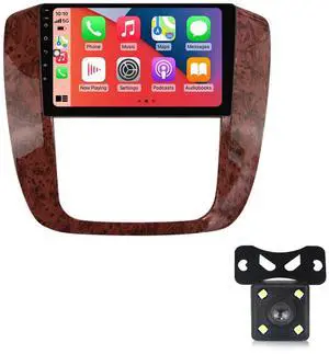 Fellostar Radio Stereo Upgrade for GMC Yukon 2007-2012 Chevrolet Chevy Tahoe Suburban,Carplay and Android Auto 10 Inch Touch Screen with GPS,DSP,Steering Wheel Control,RDS 2+32GB