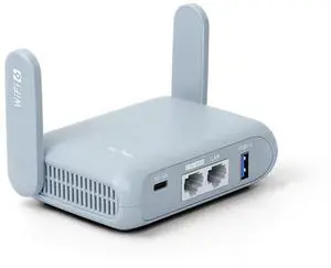 GL.iNet GL-MT3000 (Beryl AX) Portable Travel Router, Pocket-Sized Wi-Fi 6 Wireless Travel Gigabit Router, with OpenVPN & Wireguard for Public & Hotel Wi-Fi Use, Suitable for Cruise/RV/Airplane/Hotel