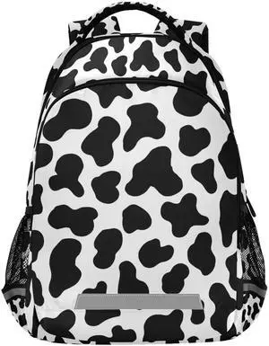 Glaphy Cow Print Backpacks Laptop School Book Bag Lightweight Daypack for Men Women Teens Kids