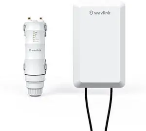 WAVLINK N300 Outdoor Long Range Weatherproof WiFi Extender/Wireless Access Point with Passive POE, 2.4GHz 300Mbps, 2x2 MIMO 11dBi Antennas, Supports Router/AP/Repeater/WISP Modes
