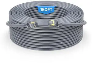 veltronaris Starlink Gen 3 Cable  150Ft/46M CAT 6, 26AWG, EMI Shielded Ethernet Cable for Starlink, High-Speed Connection, Compatible with Starlink Gen 3 & Mini  Perfect for Starlink Accessories1
