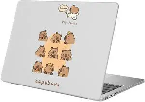 BlHMCASE Compatible with MacBook Pro 13 inch Case M2 2025, 2024-2016 A2338 M1 A2251 A2289 A2159 A1989 A1708 A1706, Cute Kawaii Capybara Protective Hard Shell Matte Cover for Mac Pro 13