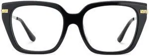 Zeelool Stylish Square Blue Light Blocking Glasses for Women TV Phone Computer Gaming Glasses ZJGX415471-01 Black