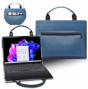 Laptop Case Cover Sleeve for Acer TravelMate P2 14 TMP214-41 TMP214-41-G2-R5EB with Portable Bag with Bag Handle,Blue