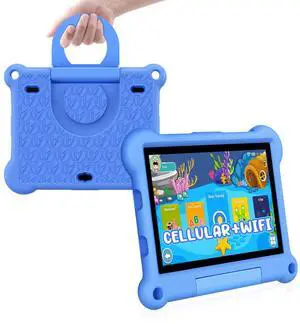ADREAMER Tablet for Kids 10 inch Android 13 with Octa Core 64GB, Cellular+WiFi+GPS, Parental Control, Pre-intalled iWaWa, EVA Case, 6000mAh, Kids Tablet with SIM Card Slot.