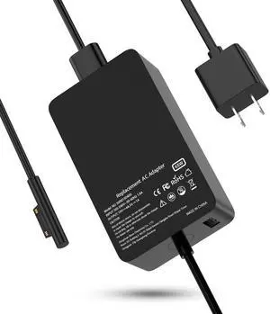 Surface Pro Charger 65W Microsoft Surface Charger, Super Fast Charging for Surface Pro 3/4/ 6/7/ 8/ X, Microsoft Laptop Tablet Model Power Supply Adapter Works with 65W 44W 36W - 1 USB Port