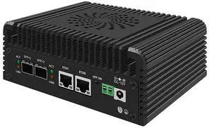 Mini Firewall Core I3 N305 Fanless,4 LAN Firewall Mini PC,2x10G SFP+ 2xi226-V 2.5G RJ45 LAN,WiFi Slot, 6*USB, 2*HDMI, 2* COM,No DDR5 No NVMe