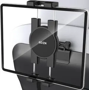 GDZN Tesla Tablet Mount Holder Model 3 Y, for Headrest Car Mount Tesla Model 3 Y Tablet Mount, [1 Second to Insert] Tesla Back Seat Holder Clip for iPad Pro Air Mini,Galaxy Tabs, Fire, 4-12.9" Devices