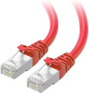 Cable Matters 10Gbps Snagless Long Shielded Cat 6A Ethernet Cable - 125ft, Cat 6A Cable, Cat6A Cord, Ethernet Cord, Red