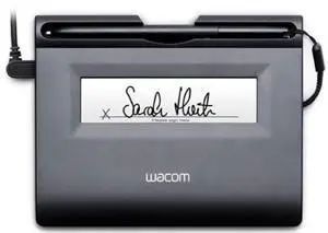 Wacom Sign & Save Mobile STU-300 4-inch Black Graphics Tablet for Teaching, Drawing, Painting - Windows, macOS