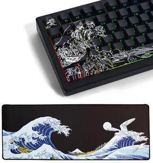 XVX Shine Through Keycaps - PBT Dye Sub Keycap Set + Large Mouse Pad