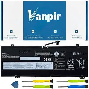VANPIR L18M4PF3 45Wh Laptop Battery Replacement for Lenovo ideapad C340-14IML C340-14IWL Flex-14IML Flex-14IWL S540-14API S540-14IML S540-14IWL C340-14API Series L18C4PF3 L18C4PF4 L18M4PF4 15.36V